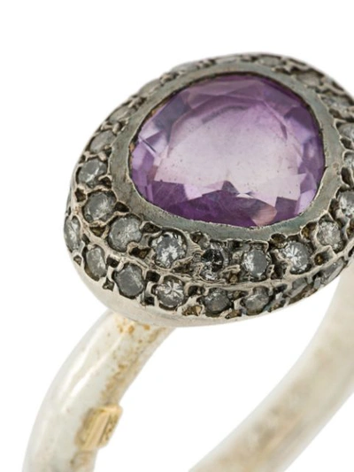 Shop Rosa Maria Ametrine And Diamond Ring In Metallic