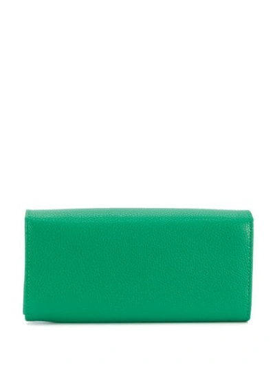 Shop Vivienne Westwood Logo Plaque Wallet In M401 Green
