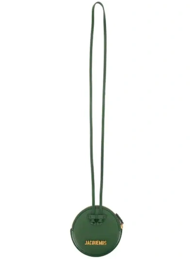 Shop Jacquemus Logo Plaque Mini Bag In Green