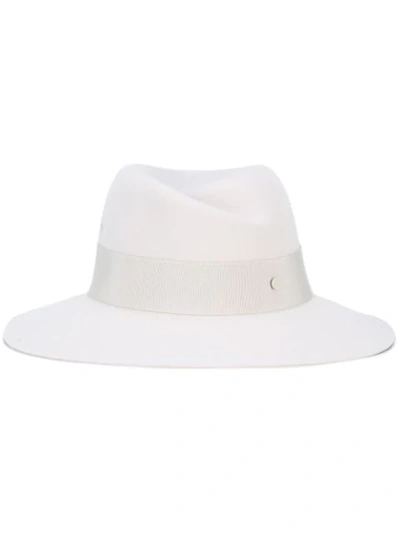 Shop Maison Michel Trilby Hat In Neutrals