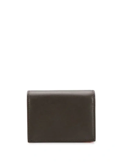 Shop Ferragamo Bow Detail Wallet In Grey