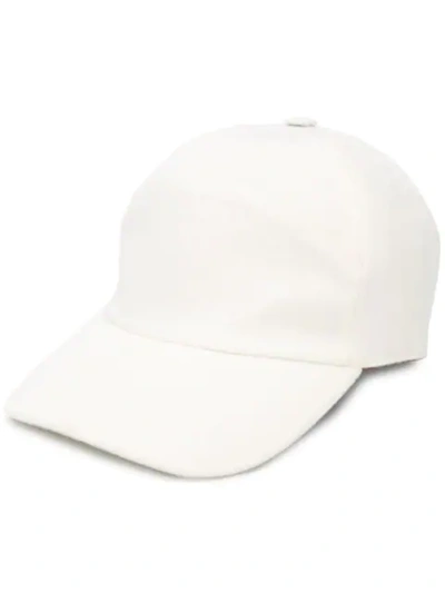 Shop Loro Piana Baseball Cap In White