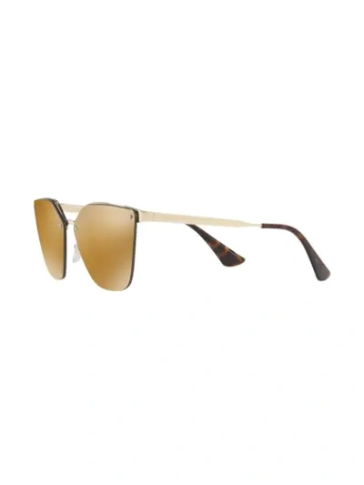 Shop Prada Cat-eye Sunglasses In Metallisch