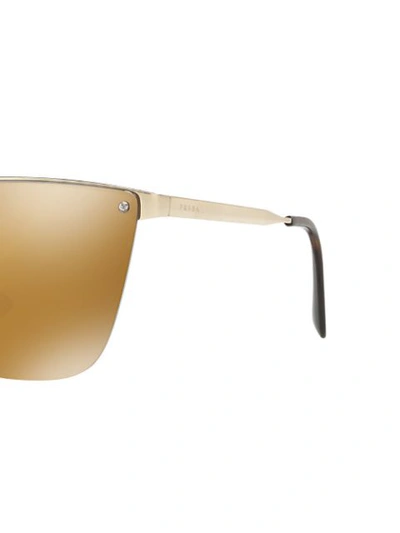 Shop Prada Cat-eye Sunglasses In Metallisch