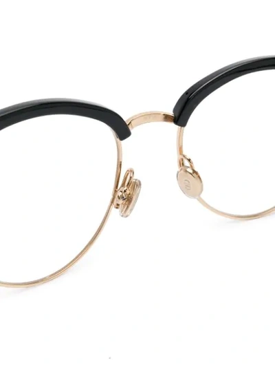 Shop Dior Montaigne Glasses In Black