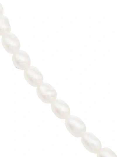Anissa Kermiche Duel Pearl And 18kt Gold-plated Anklet In Gold