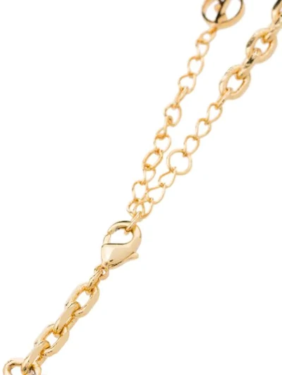 Anissa Kermiche Duel Pearl And 18kt Gold-plated Anklet In Gold