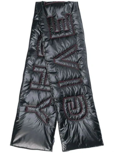 Shop Givenchy Oversized Padded Scarf In Black