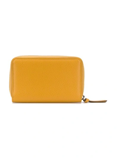 Shop Gucci Small Zip In Yellow