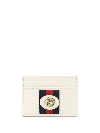 Shop Gucci Rajah Cardholder In White