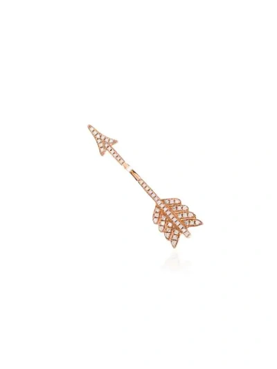 Shop Anita Ko 18kt Rose Gold Arrow Diamond Earring