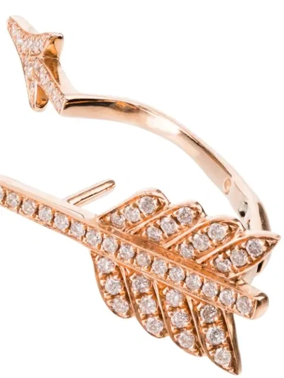 Shop Anita Ko 18kt Rose Gold Arrow Diamond Earring