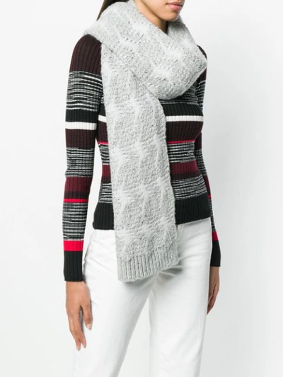 Shop Antonia Zander Ruby Scarf - Grey