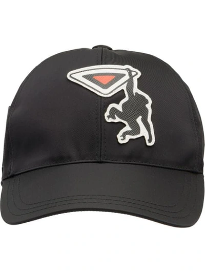 Shop Prada Baseball Cap - Black