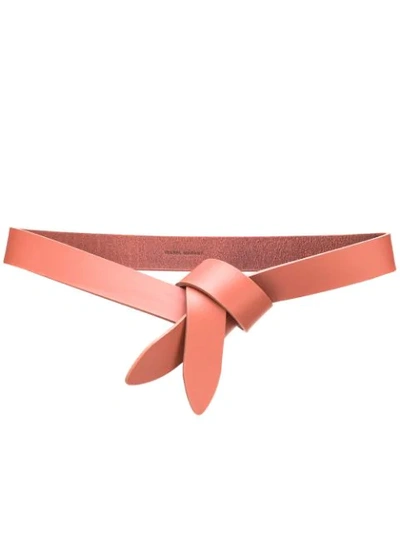 Shop Isabel Marant Lecce Knotted Belt In Pink