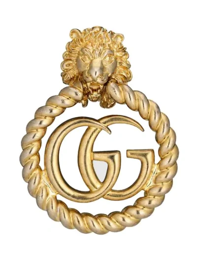 Shop Gucci Gg Coin Earring In Gold