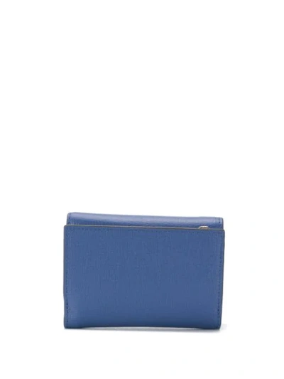 Shop Furla Babylon Tri-fold Wallet In Blue