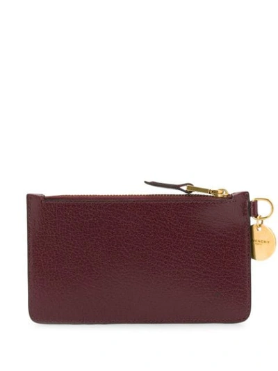 Shop Givenchy Panelled Coin Purse In Red