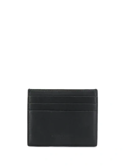 Shop Bottega Veneta Maxi Weave Card Case In Black