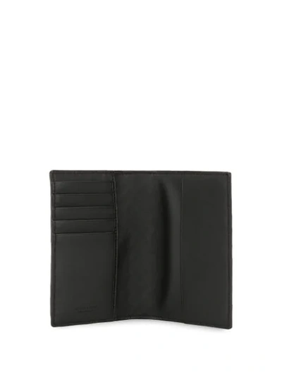 BOTTEGA VENETA INTRECCIATO WEAVE PASSPORT COVER - 黑色