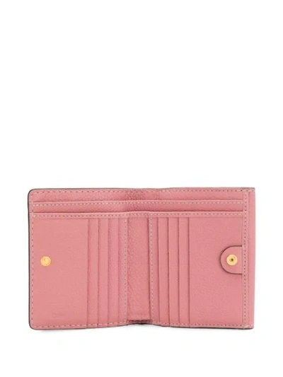 Shop Chloé Marcie Flap Wallet In Pink