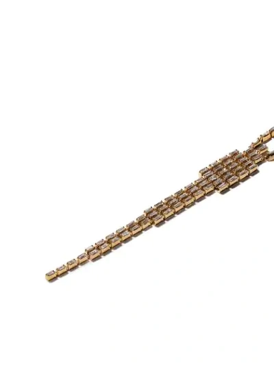 Shop As29 18kt Yellow Gold Baguette Tapered Diamond Necklace