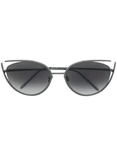 Shop Linda Farrow Fontaine Sunglasses