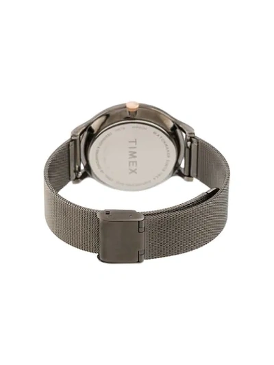 Shop Timex Transcend 38mm Watch In Metallic
