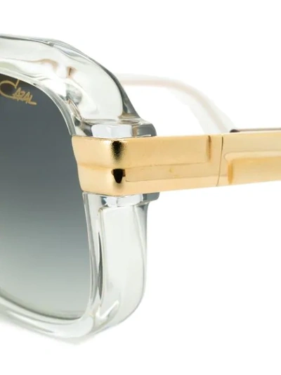 Cazal Oversized Sunglasses In White