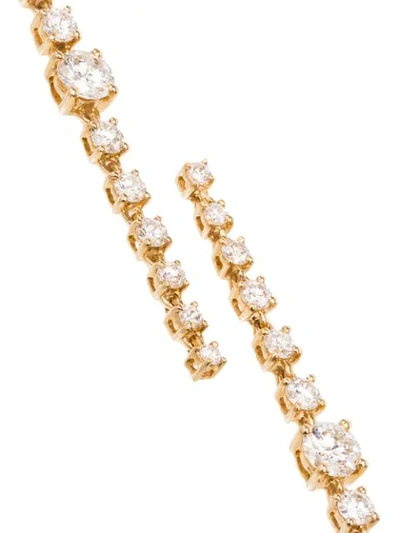 Shop Anita Ko 18kt Gold And Diamond Drop Earrings