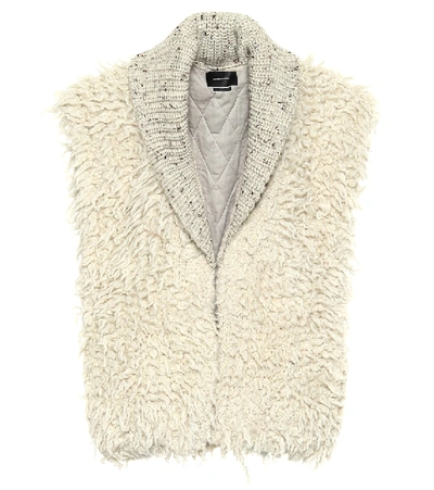Shop Isabel Marant Layden Alpaca And Wool Vest In White
