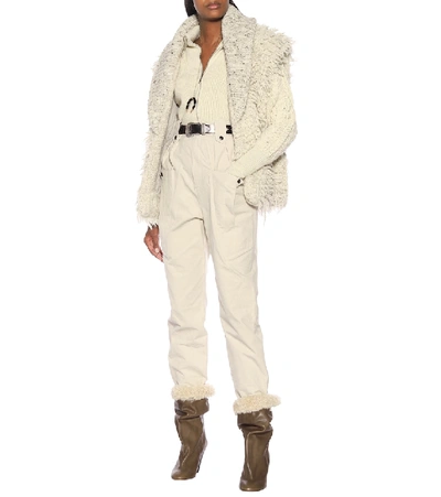 Shop Isabel Marant Layden Alpaca And Wool Vest In White
