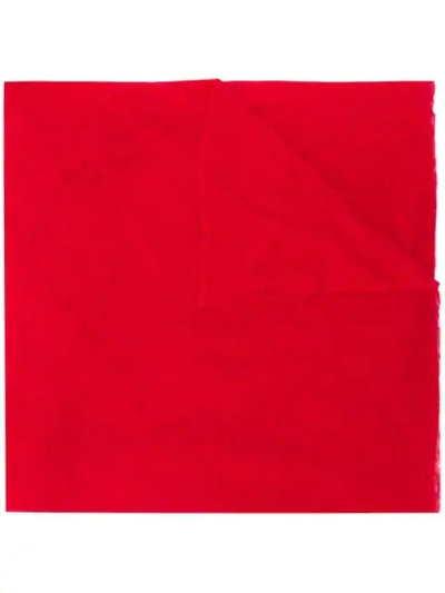 Shop Isabel Marant Zephyr Cashmere Scarf In Red