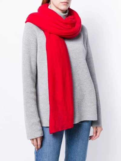 Shop Isabel Marant Zephyr Cashmere Scarf In Red