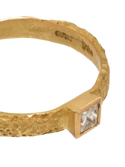 Shop Orit Elhanati 18kt Yellow Gold Love Square Diamond Ring