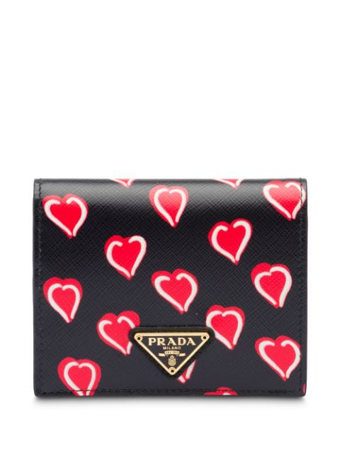 prada heart wallet