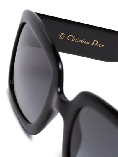 Shop Dior Square Frame Sunglasses In Black