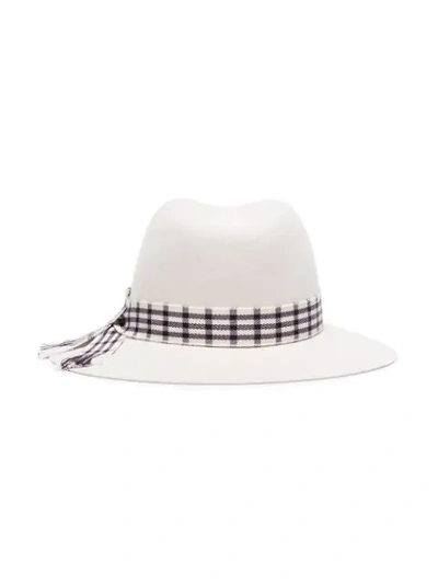 Shop Maison Michel Henrietta Hat In Neutrals