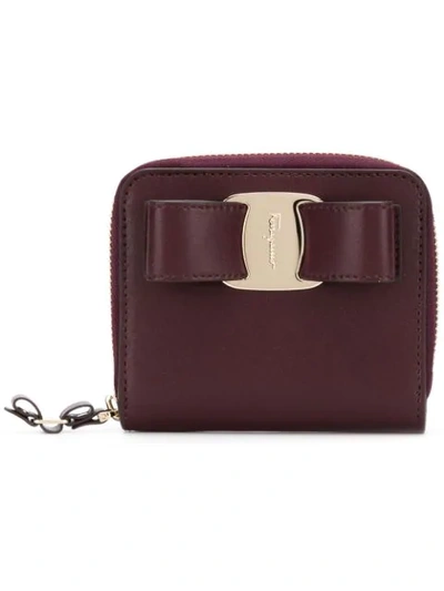 Shop Ferragamo Salvatore  Vara Wallet - Pink