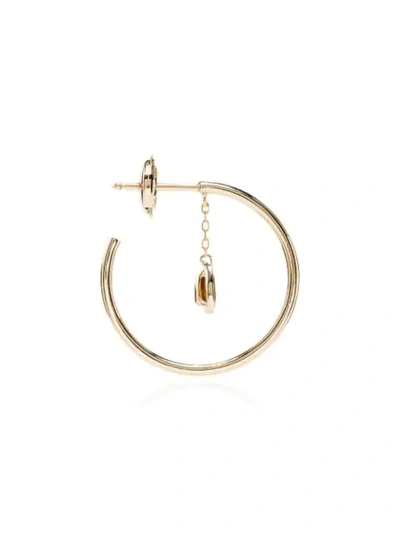 Shop Yvonne Léon Creole Pampille 9kt Citrine Hoop Earring In Gold