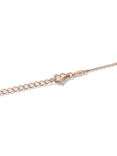 Shop As29 18kt Rose Gold Mini Charm Seahorse Diamond Necklace