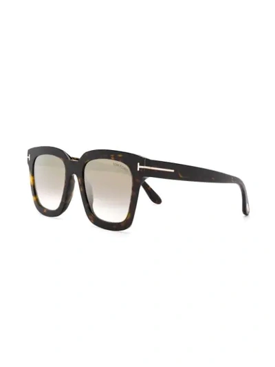 Shop Tom Ford Sari Sunglasses In Brown