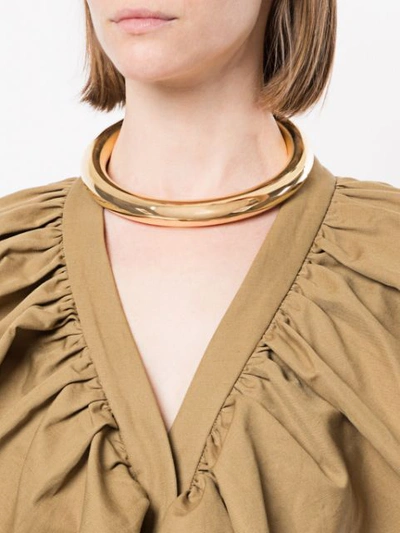 Shop Uncommon Matters Tubular Collar In Gold