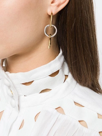 Shop Charlotte Chesnais Three Lovers Earring In Gold