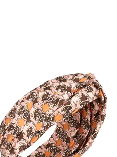 Shop Fendi Printed Headband In Pink