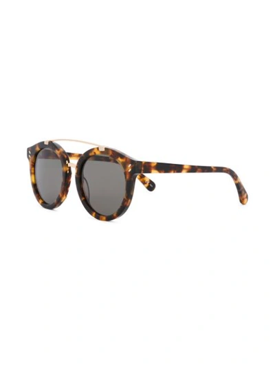Shop Stella Mccartney Eyewear Round Frame Sunglasses - Brown