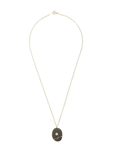 Shop Cvc Stones Crystal Embellished Pendant Necklace In Grey