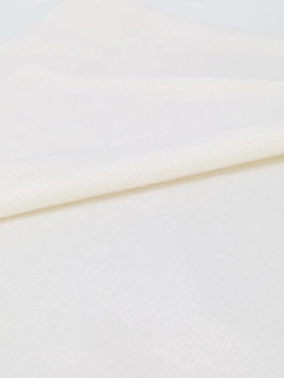 Shop Allude Fine Knit Scarf In White