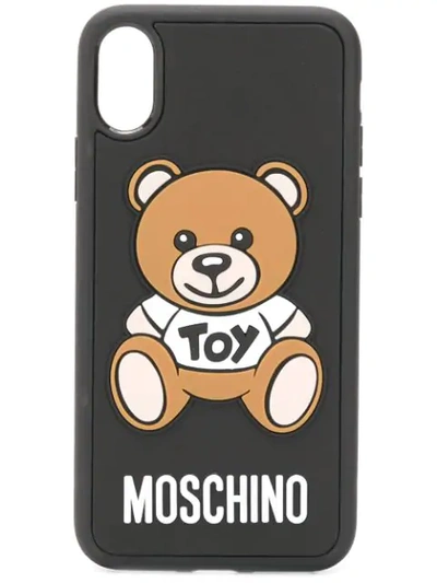 MOSCHINO IPHONE X/XS玩具泰迪熊手机壳 - 黑色