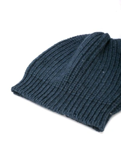 Shop Brunello Cucinelli Knitted Beanie Hat In C9310